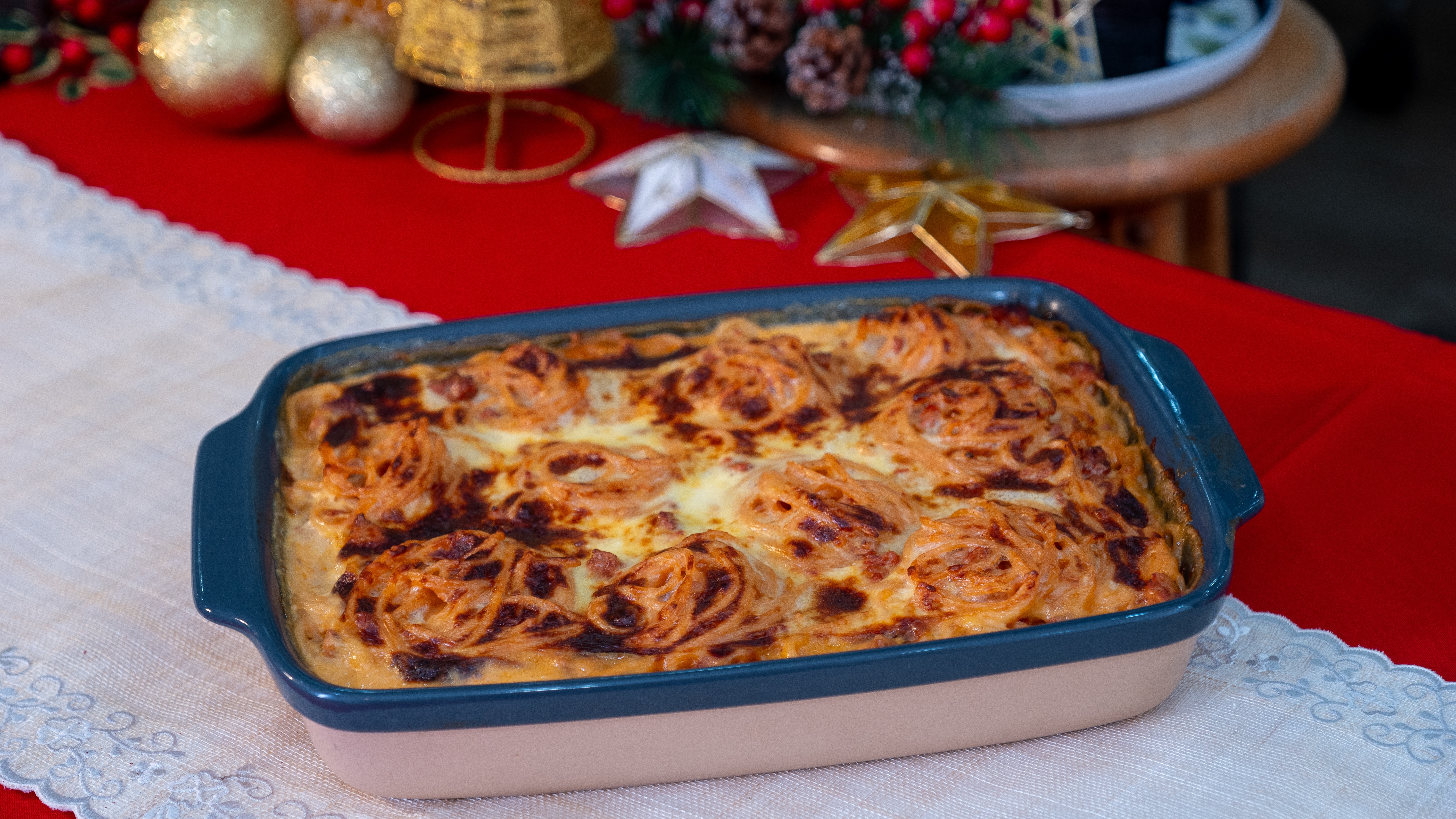 Creamy Baked Spaghetti