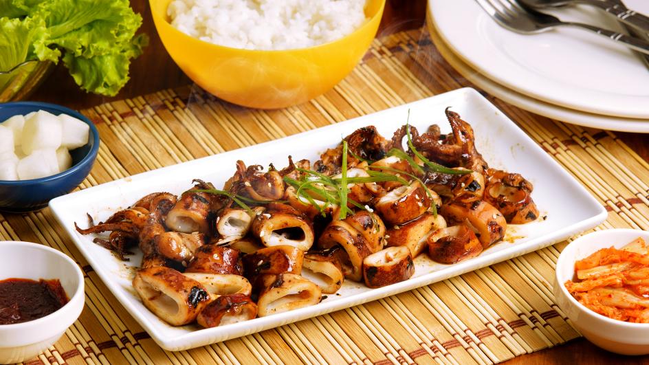 Korean-Inspired Grilled Squid