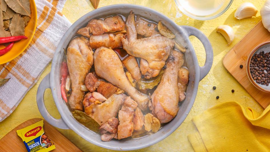Chicken and Pork Adobong Puti