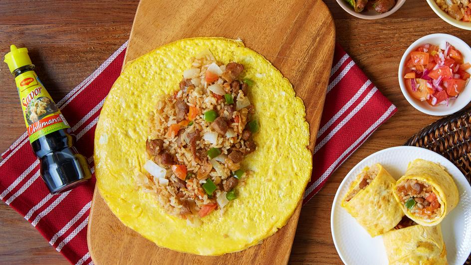 Breakfast Pork and Egg Burrito
