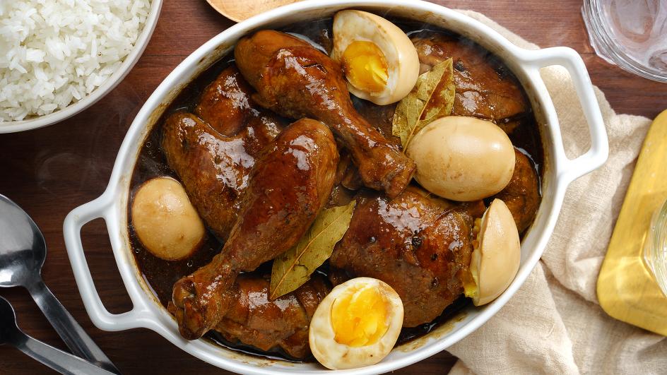 Chicken Adobo with Egg and Oyster Sauce