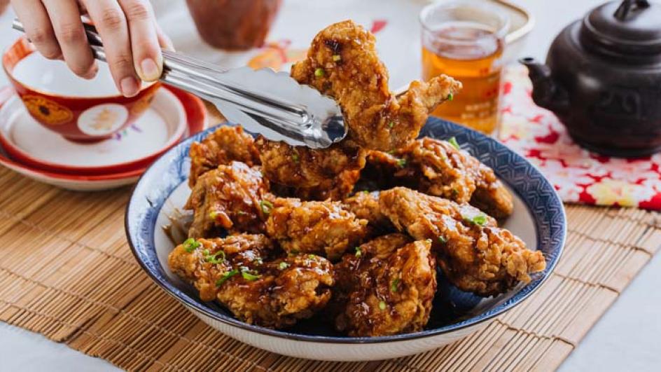 Ginger and Spring Onion Chicken Wings