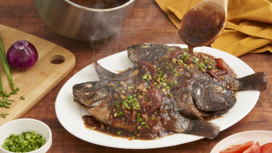 Fried Tilapia with Oyster Sauce