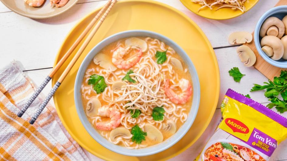Tom Yam with Shrimp and Coconut