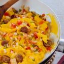 Scrambled Egg with Sausage