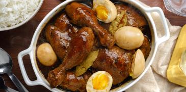 Chicken Adobo with Egg and Oyster Sauce