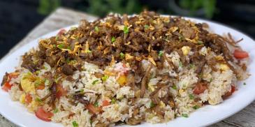 Crispy Litsong Baka Fried Rice