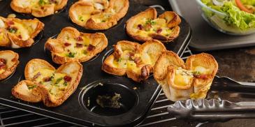 Easy Bacon and Onion Tartlets